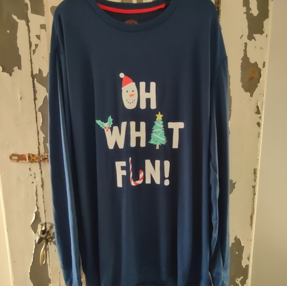 XL NAVY PJ TOP, OH WHAT FUN NWT
